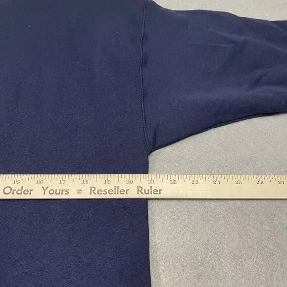 Seattle Kraken Sweatshirt Mens Medium Deep Sea Blue Crewneck Hanes NHL Apparel - Picture 9 of 10